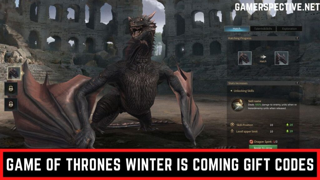 Game Of Thrones Winter Is Coming Gift Codes