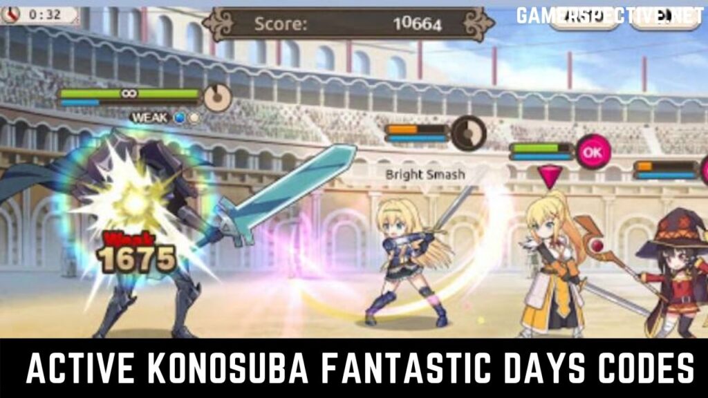 Códigos activos de KonoSuba Fantastic Days